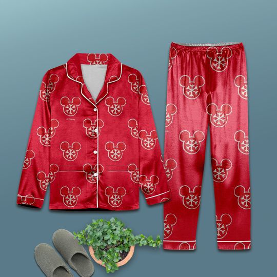 Disney Christmas Mickey Pajamas Set,  Family Disney Pajamas, Mickey Christmas Pajamas, Gift For Family, Custom Matching Family Pajamas Set