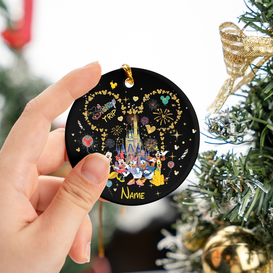Personalized Disney Ornament, Magic Kingdom Ornament