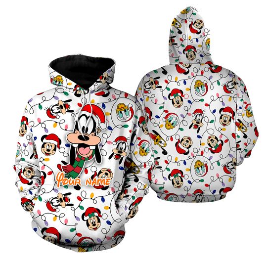 Personalized Disney Goofy Christmas 3D Hoodie