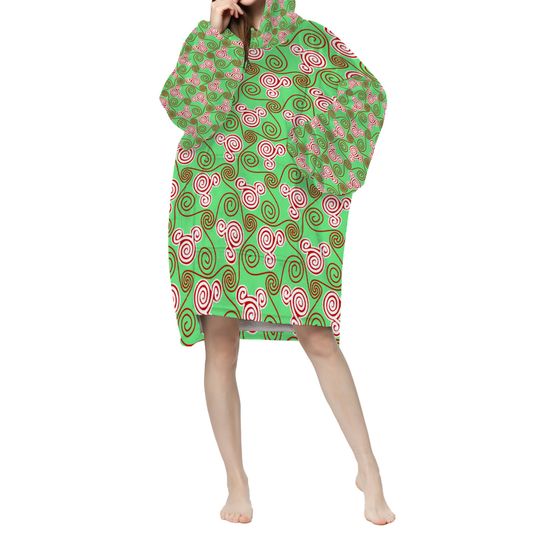 Disney Christmas Blanket Hoodie, Disney Fan Gift