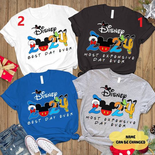 Custom Disneyland Trip 2024 Shirt, Disneyland Best Day Ever shirt, WDW Disneyworld Family