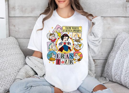 Snow White And Seven Dwarfs Eras Tour Shirt, Disneyland Eras Tour Shirt