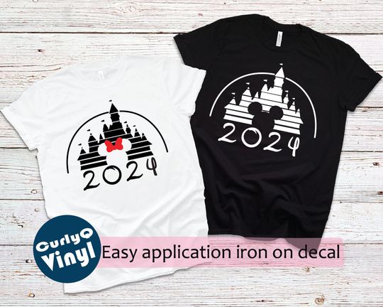 Discover Iron on decal, Disney Castle 2024, iron on, mickey, minnie, disneyland