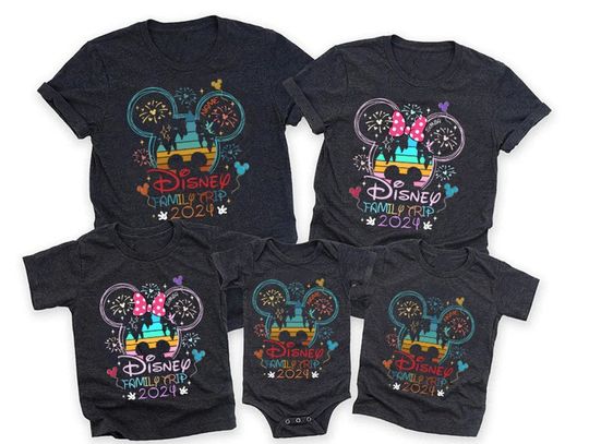 Custom Disneyland 2024 Family Vacation Shirt | Disneyworld 2024 Trip Shirt Family Vacation Shirt