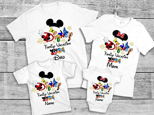 Discover Disney Family Vacation 2024 T-shirt, Custom Family Shirt, Family 2024 Shirt, Family Trip Shirt