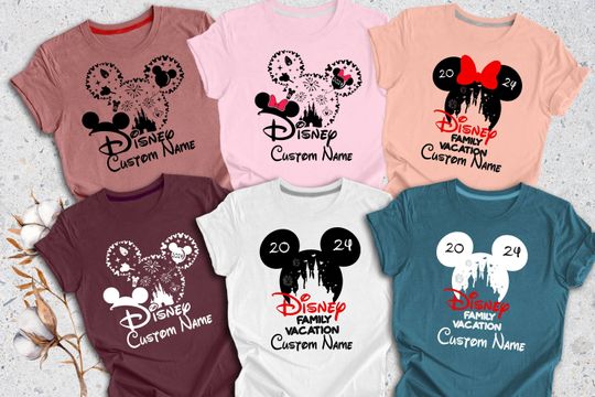 2024 Disney Trip Shirt, 2024 Disney Custom Family Shirt, Disneyland Family Shirt