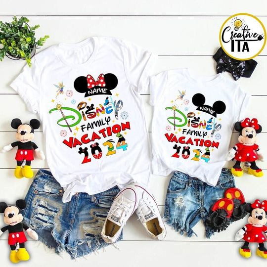 Personalized Disney Family Vacation 2024 Shirt, Disney Trip Matching, WDW Disneyland 2024