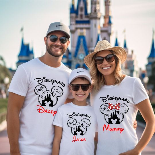 Personalised Disneyland Paris 2023 Shirt, Disney Rainbow Castle