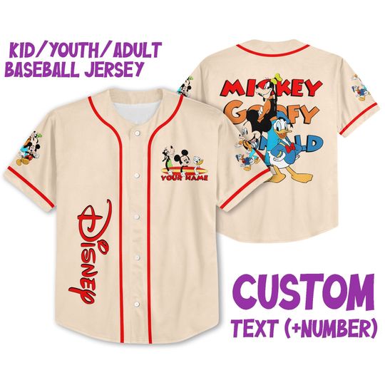 Personalize Vintage Disney Mickey Goofy Donald Hoodie