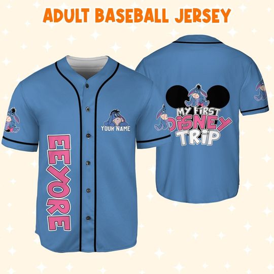 Personalize Winnie The Pooh My First Disney Trip Eeyore Custom name Jersey Disney