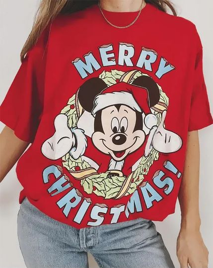 Discover Mickey Mouse Merry Christmas shirt, Vintage Disney Epcot Christmas Shirt