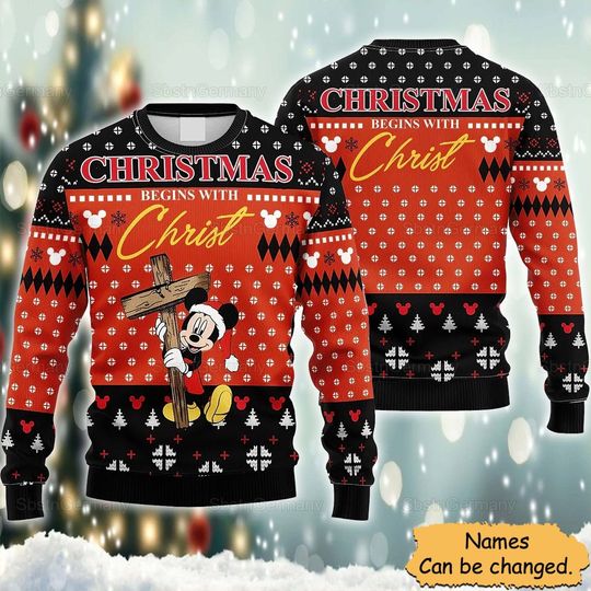 Disney Mickey Christmas Ugly Sweater