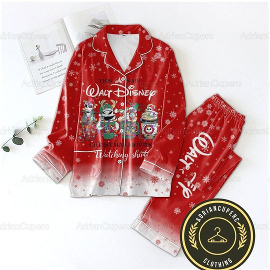 Christmas Jack Skellington Pajamas Set, Nightmare Before Christmas Shirt, Disney Pajama Set