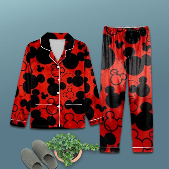 Disney Christmas Mickey Pajamas Set,  Family Disney Pajamas, Mickey Christmas Pajamas