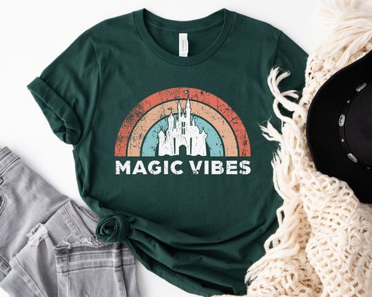 Disney Magic Vibes Shirt, Disney Vacation Shirt, Disney Castle Shirt