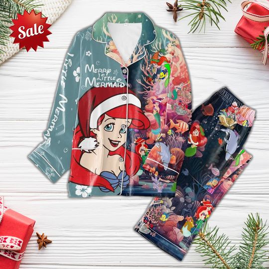 Discover Disney Little Mermaid Pajamas Set