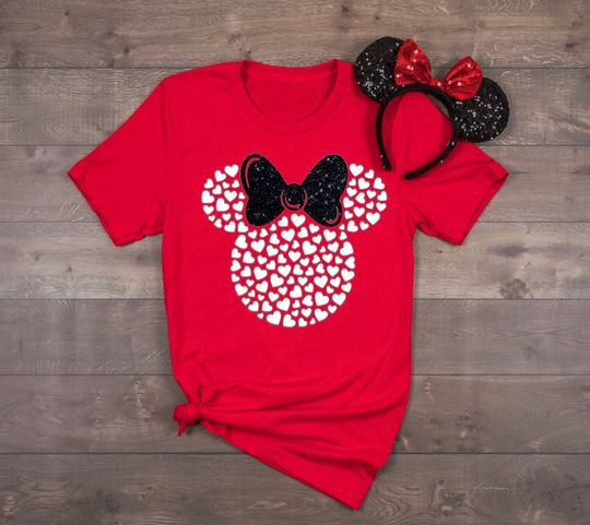 Minnie Mouse Disney Valentine T-Shirt, Valentine's Day Shirt, Love Couple Shirt