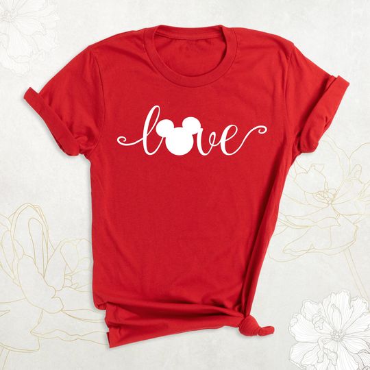 Mickey Mouse Love Disney Valentine T-Shirt, Valentine's Day Shirt, Love Couple Shirt