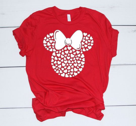 Minnie Mouse Disney Valentine T-Shirt, Valentine's Day Shirt, Love Couple Shirt