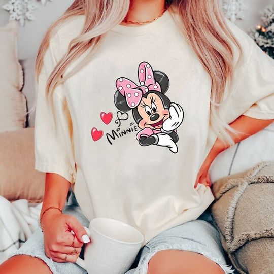 Minnie Mouse Disney Valentine T-Shirt, Valentine's Day Shirt, Love Couple Shirt