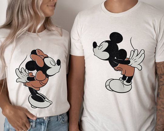 Discover Mickey And Minnie Disney Valentine T-Shirt, Valentine's Day Shirt, Love Couple Shirt