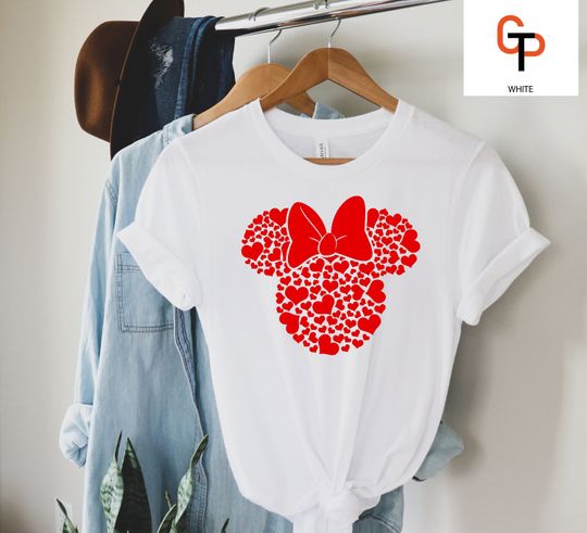 Minnie Mouse Disney Valentine T-Shirt, Valentine's Day Shirt, Love Couple Shirt