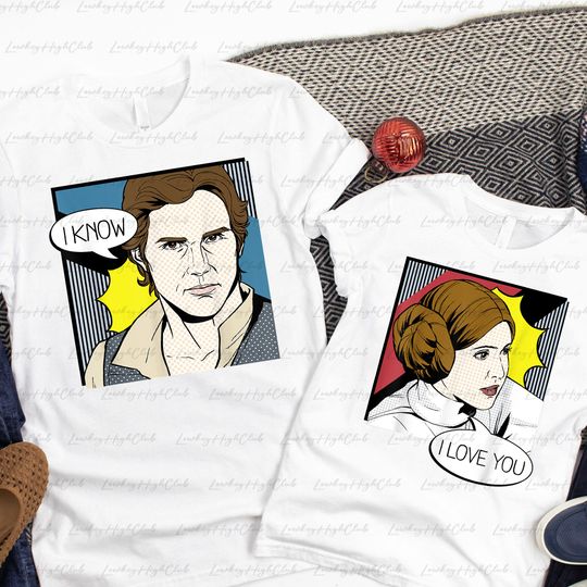 I Love You I Know Star Wars Disney Valentine T-Shirt, Valentine's Day Shirt, Love Couple Shirt