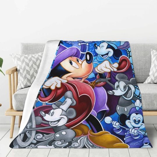 Disney Mickey Mouse Blanket Fleece Blanket oversized flannel blanket 2023 new