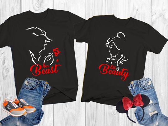 Discover Beauty and the Beast Disney Couple Shirts