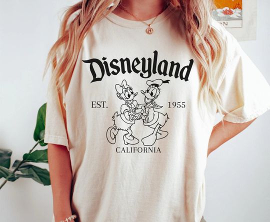 Discover Retro Disneyland Shirt, Donald and Daisy Shirt, Matching Group Disney Vacation Shirt