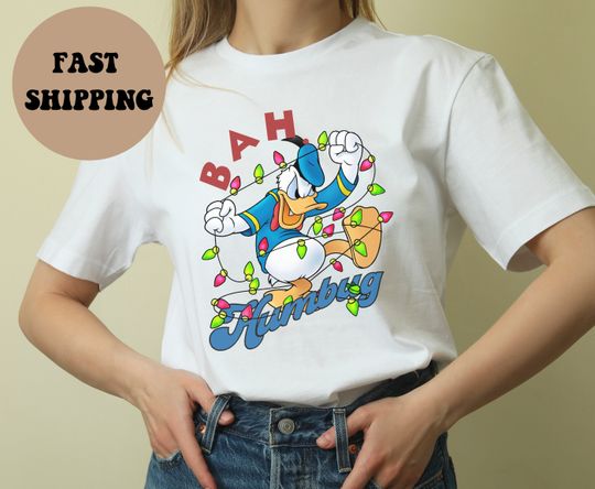 Bah Humbug Shirt, Donald Duck Christmas Shirt, Disney Christmas Tee