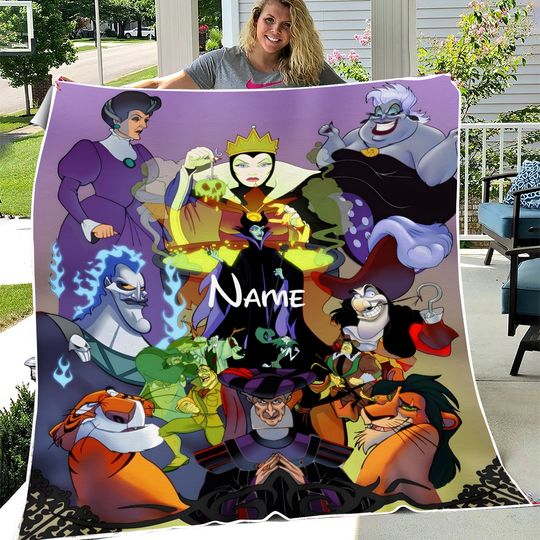 Disney Villains Cartoon Maleficent Blanket