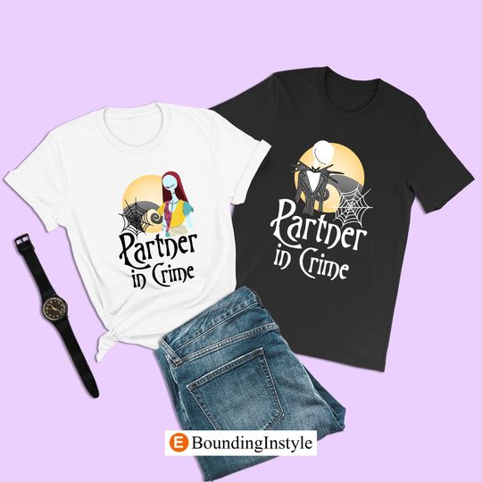 The Nightmare Before Christmas Jack Skellington and Sally Disney T-Shirt, Matching Valentine Shirt, Matching Halloween Shirt