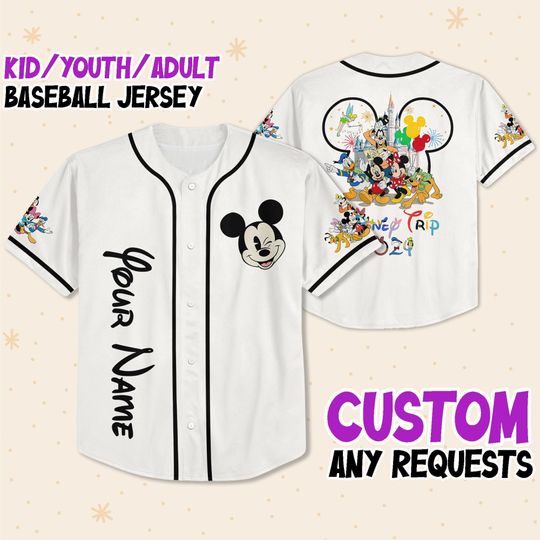 Discover Custom Disneyland Disney Trip With Mickey Mouse 2024 Jersey