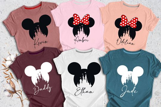 2024 Disney Family Vacation Shirt, Family Custom 2024 Disney Trip Shirt