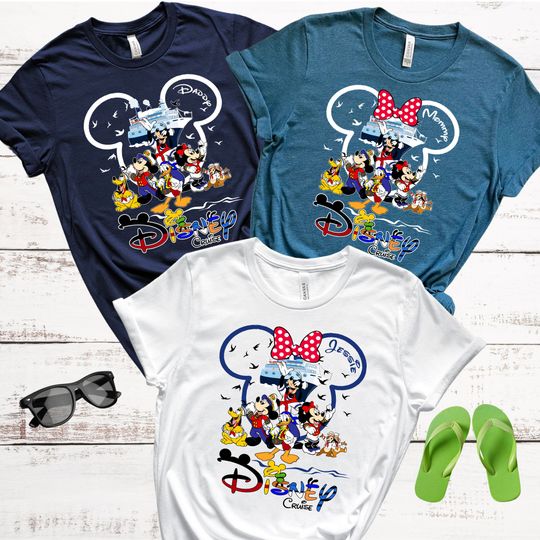 Custom Disney Cruise Shirt, 2024 Disney Cruise Family Shirts, Kids Disney Cruise Tshirt, Minnie & Mickey Matching Family Disney Cruise Shirt