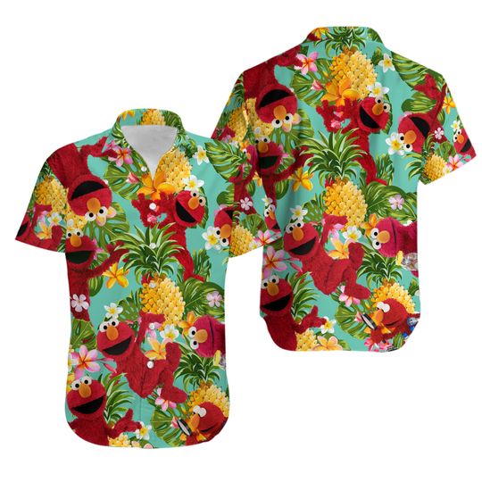 The Muppet Elmo Disney Hawaiian Shirt