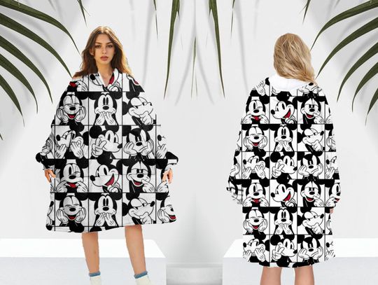 Mickey Mouse Fleece Blanket Hoodie, Disney Fleece Hoodie