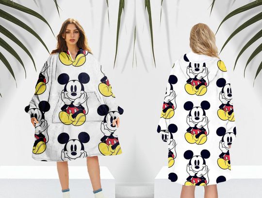 Mickey Mouse Fleece Blanket Hoodie, Disney MickeyBlanket Hoodie