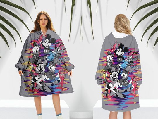 Mickey Mouse Fleece Blanket Hoodie, Disney MickeyBlanket Hoodie