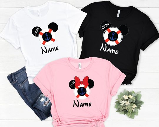 Custom Disney Cruise 2024 Shirt, Personalized Family Cruise Vacation Shirt