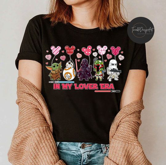 In My Lover Era T-shirt, Star Wars Disney Valentine's Day shirt