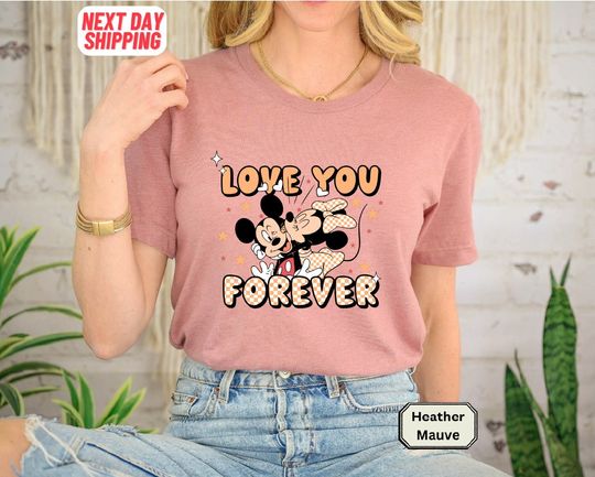 Disney Valentines Day Shirt, Minnie Mickey Love Shirt, Disney Love