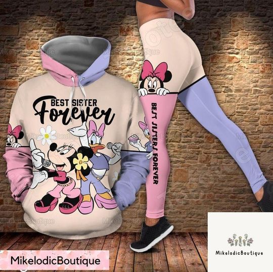 Minnie And Daisy Hoodie, Minnie Mouse Tshirt, Disney Minnie Hoodie, Funny Daisy Legging, Daisy Trendy Hoodie, Minnie Womens Legging
