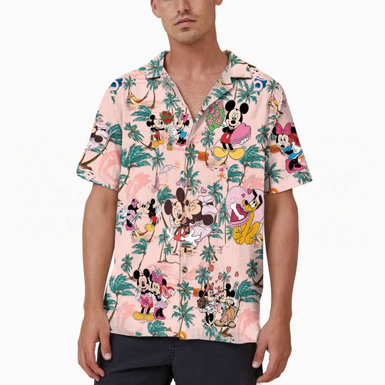 Discover Mickey Minnie Hawaiian Shirt, Disney Couple Hawaii Aloha Shirt