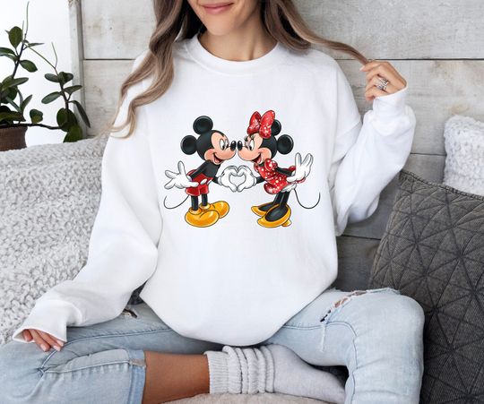 Valentine's Day Disney Sweatshirt, Disney Shirt for Valentines Day