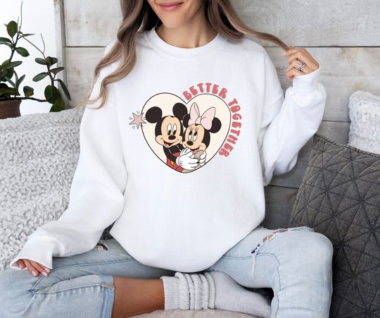 Valentines Day Sweatshirt, Disney Valentines Day Shirt