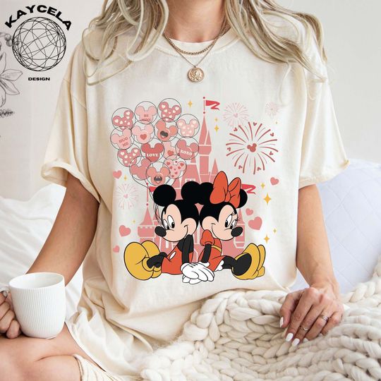 Discover Mickey And Minnie Valentine Shirt, Disneyland Valentine Day Shirt