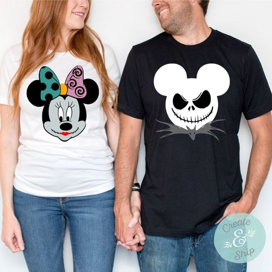 Jack And Sally Shirts, Disney Valentine Shirt, Disney Jack Skellington Shirt