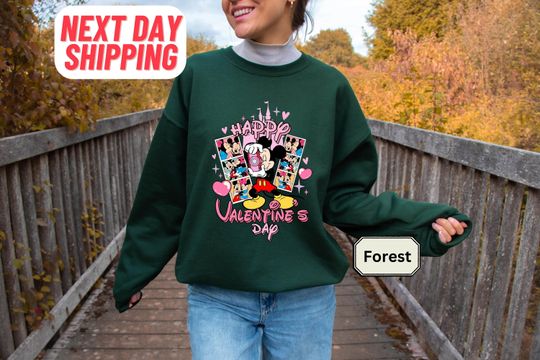 Disneyland Castle Mickey And Friends Sweatshirt, Disneyland Couple Valentine Shirt